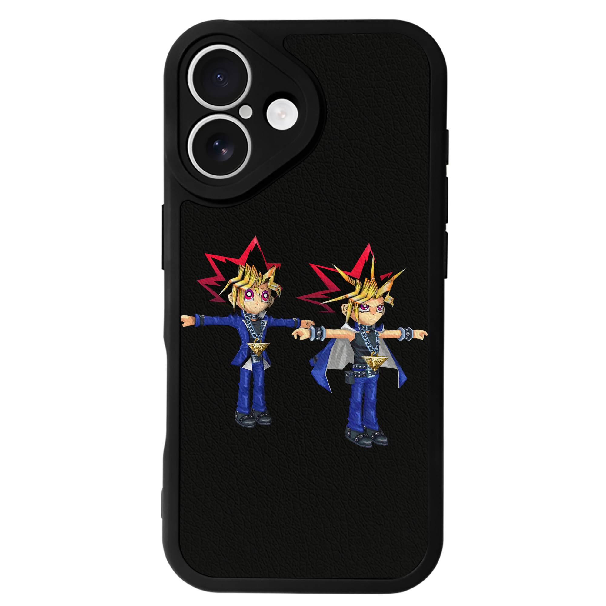 遊☆戯☆王 Yu-Gi-Oh! 【iPhone 16シリーズ対応】シリコンスマホケース（レザー調） 材質：シリコン